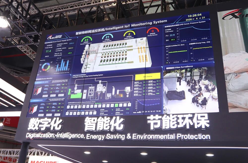 Xiecheng's Intelligent Factory Integration System and Centralized Feeding System Sistema Inteligente de Integração de Fábrica e Sistema de Alimentação Centralizado de Xiecheng