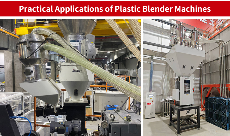 Liquidificador de plástico para aplicações de moldagem por injeção para misturar resina virgem, material reciclado, masterbatch e aditivos em moldagem por injeção