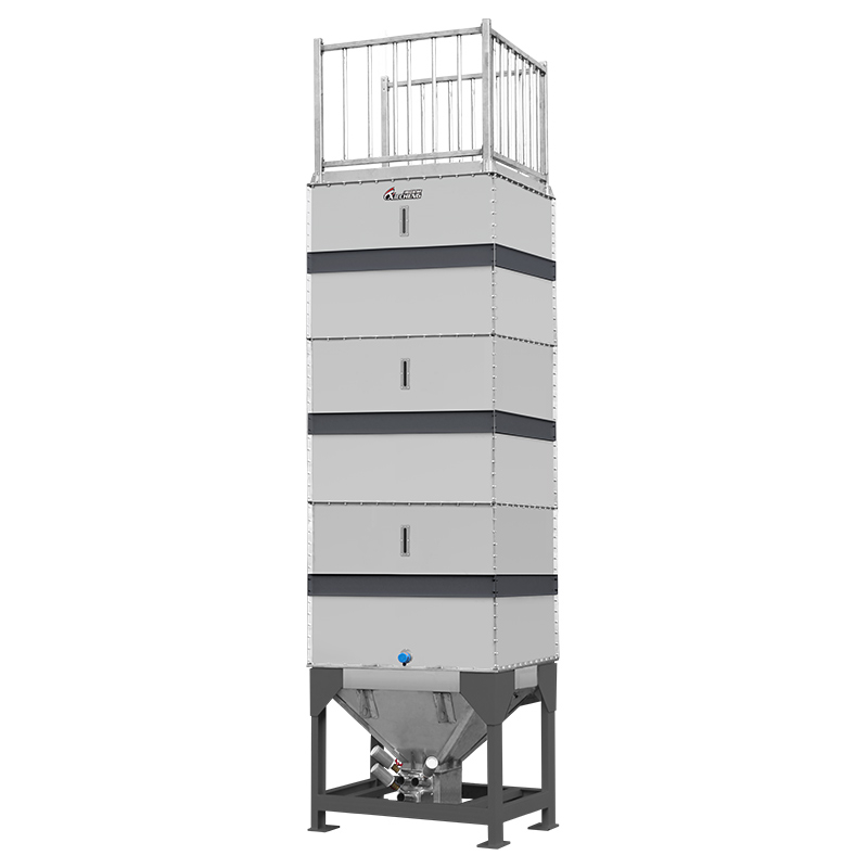 Silo quadrado montado
