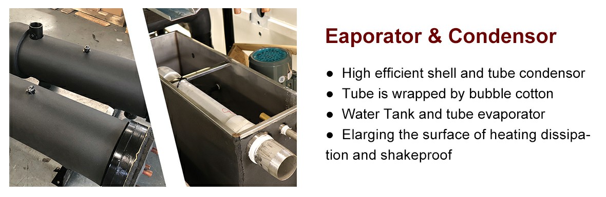evaporador do condensador de chiller ambiental