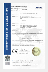 Certificado CE de britador